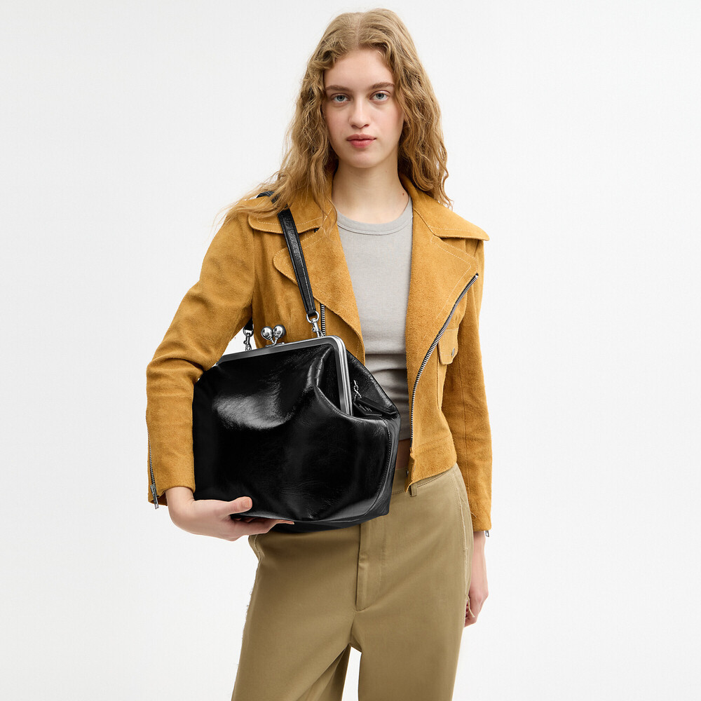 Coach Large Kisslock Frame Bag - Picture 3 of 3